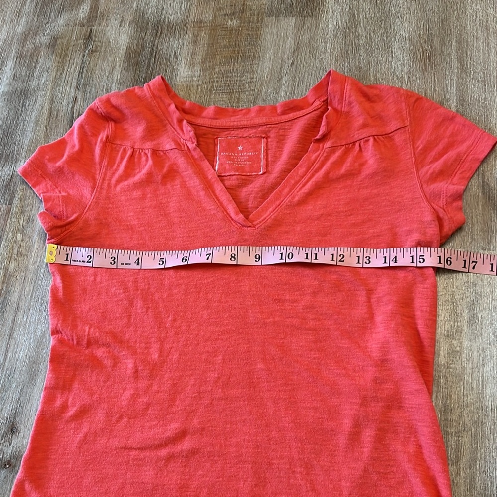 Banana Republic Orange T-shirt Women's XS - Picture 5 of 7